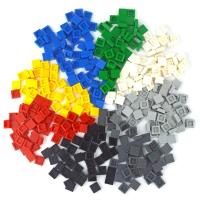 200PCS De Bloques De Construcción DIY Creativos Y Educativos Para Niños 1x1 Planos Compatibles Con 3070 Piezas De Plástico - details 2