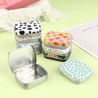 Caja De Almacenamiento Portátil Mini De Metal Con Tapa Y Bisagra Estuche Rectangular Para Caramelos Y Píldoras Organizador Para El Hogar - details 4