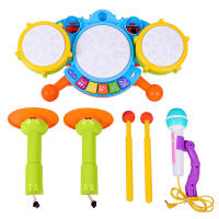 Juego de Instrumentos Musicales para Bebés y Niños Pequeños Set de Tambores para Bebés Actividades de Aprendizaje con Micrófono para Niñas Regalos Educativos - details 6