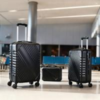 Juego de 3 Maletas Trolley Maleta, Maletas de Viaje Cabina ABS con Cierre de Combinación y 4 Ruedas Dobles 360. Maleta Rígida Resistente, Ligera con Interior Compartimentado DECODEKO - details 3