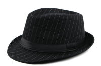 Sombrero De Moda Británica Para Hombres Nueva Colección Otoño-Invierno Estilo Jazz Con Rayas Adecuado Para Adultos Formales - details 1