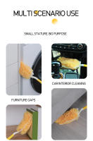 Recogedor De Polvo Doble Cara 360° Electrostatíaco Para Limpieza De Polvo Y Araña Disponible En Tabla De Pollo Plumas De Pato Recogedor De Polvo Desechable - details 10