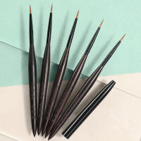 Cepillo De Uñas Kolinsky Con Mango De Sandalwood Liner Acrílico UV Gel Herramienta De Manicura Cristalina Para Pintura De Uñas - details 3