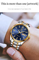 Reloj Mecánico Automático JSDUN Para Hombres Resistente Al Agua De Acero Inoxidable Simple Y Casual Con Manecillas Luminosas Y Calendario Completo - details 5