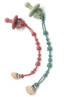 Clavija De Mordedor Para Bebé De Silicona Con Cadena Antipérdida Y Almohadilla Soothing Pacifier Anti-chain Para Carrito De Compras - details 5