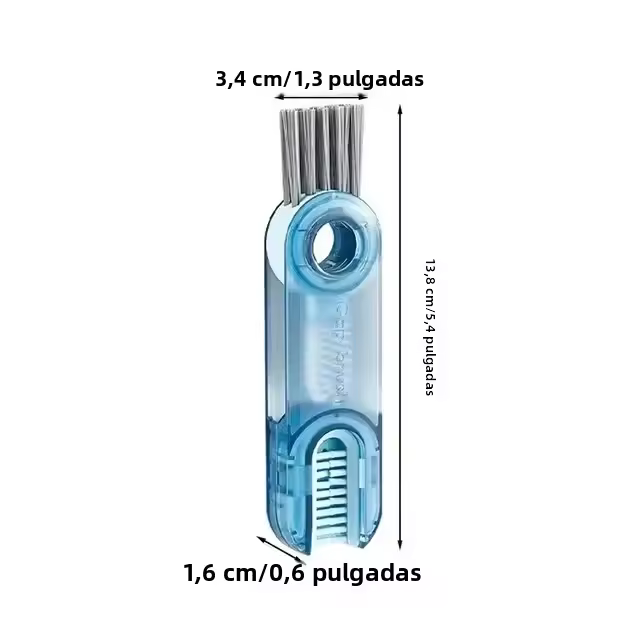Herramienta De Limpieza 3 En 1 Cepillo Para Vaso Micro Cuchillas Utensilio Útil Para Cubiertas De Botellas De Agua Multifuncional Para El Hogar - 1