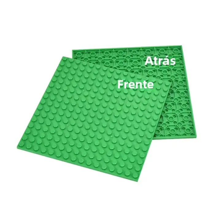 4pcs 16x16 Douts MOC Bloques Doble Cara Baseplate Plástico Multicolor Compatible Con Bloques De Construcción Para Niños - 1