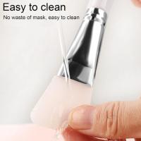 Cepillo de máscara facial, raspadores cosméticos de silicona sin pelo, cepillo aplicador de máscara de barro facial, máscara facial para aplicar, máscara de ojos, suero o bricolaje (2 piezas) - details 1