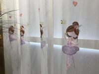 Cortina De Dormitorio Para Niña Bordada Moderna 1 PC Translúcida De Poliéster Fresca Con Diseño De Danza Ventanas Pequeñas - details 6