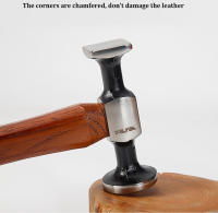 Martillo De Cuero WUTA De Cuero Y Acero Carbono Doble Cabeza Para Trabajar El Cuero Herramienta Profesional Para Chispa Y Perfeccionamiento - details 4