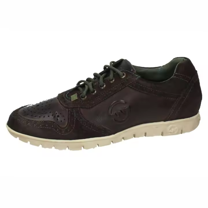 Últimas Tallas marca SLOWWALK para outlet en color marrón. DEPORTIVAS DE PIEL - 1