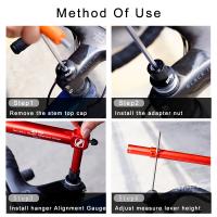 Herramienta De Medición De Ángulo Para Bicicleta ZTTO Regulador De Altura De Manillar Y Desviador Alineación De Colgante De Derailleur - details 11