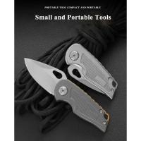 Cuchillo Multifuncional Plegable 1-Piece Set EDC Portátil Herramienta De Camping Con Llavero Corte Preciso Acero Inoxidable - details 2
