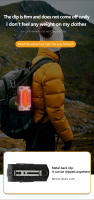 Linterna Frontal LED COB Recargable Portátil Con Clip De Gorra Multifuncional Mini Para Camping Emergencias Y Trabajo Al Aire Libre - details 9