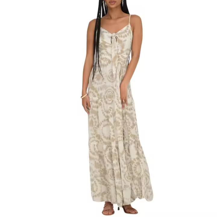 ONLCHIARA S/L KNOT LONG DRESS PTM SPGinger Root So - 1