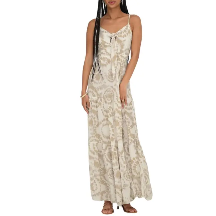 ONLCHIARA S/L KNOT LONG DRESS PTM SPGinger Root So - 1
