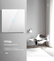 BONDAInterruptor De Pared Táctil 220V EU Estándar Panel De Vidrio Templado Sensor De Luz Impermeable 1/2/3 Gang 1 Way - details 7