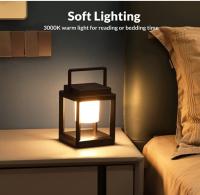 Lámpara de mesa Solar de noche LED Nightsand Stand, portatil, recargable, Ligera, impermeable. Lámpara colgante o de mesa inalámbrica para jardin, aire libre, camping. - details 4