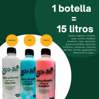 Pack  ECOJIN Original Spa Azul + BAYETA + ESTROPAJO + ESTROPAJO JABONOSO – Limpiador Multiusos Desengrasante Biodegradable con Aroma a Limpio - details 1