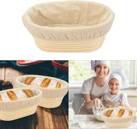 21cm/8 inch Oval Long Banneton  Bread Dough Proofing Rising Rattan Basket & Liner for Professional & Home Bakers - details 4