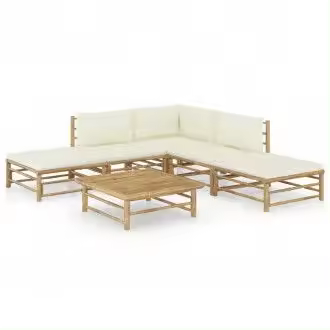 VIDAXL conjunto mobiliario fabricado en bambú con un diseño modular para jardines y terrazas vida xl - 1