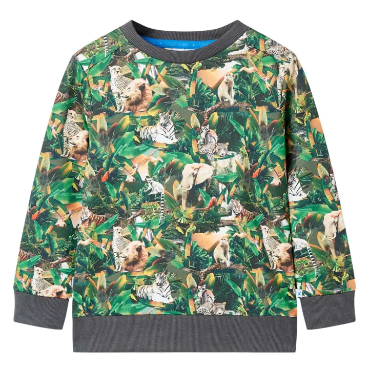 Sudadera infantil azul petróleo claro 92 - 1