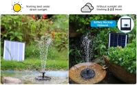 Bomba De Energía Solar 12W Con Boquillas Y Tubo Para Piscina De Pato Jardín Tanque De Peces Fuente DIY Para Jardín - details 9