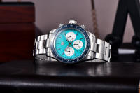 Reloj De Cuarzo Para Hombre RollsTime Panda Con Cronógrafo Bisel Cerámico Espejo De Zafiro Resistente Al Agua Y Choque Regalo Para Hombre - details 5