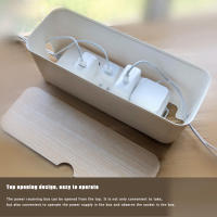 Caja De Almacenamiento Para Cable De Poder Estuche Antipolvo Organizador De Enchufe Para Teléfono Y Tablet Caja De Almacenamiento De Cable De Red Gestor De Cableado Ecológico Moderno - details 11