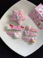 Juego De 11-14 Clips De Pelo Hello Kitty Kawaii Anime Cinnamoroll Kuromi Pochacco Accesorios Lindos Para Niñas Regalos - details 3