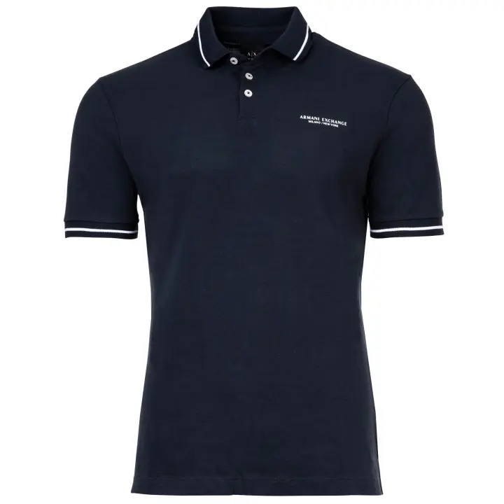 A|X ARMANI EXCHANGE polo hombre - Camiseta, unicolor, algodón - 1