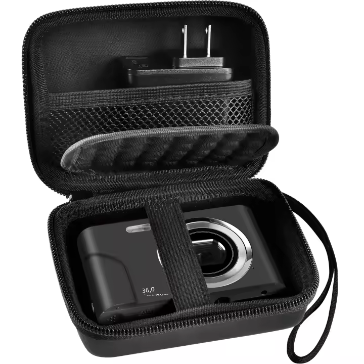 Estuche Para Cámara Digital De Vlog Compatible Con Sevenat/AUTPIRLF/Lecran/AbergBest/Aufoya/Kodak Pixpro Material EVA - 1