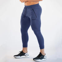 Pantalones De Correr Para Hombre Fitness Entrenamiento Deportivo Tejido De Poliéster Y Algodón Estilo Magro Ajustado Para Gimnasio Y Running - details 16