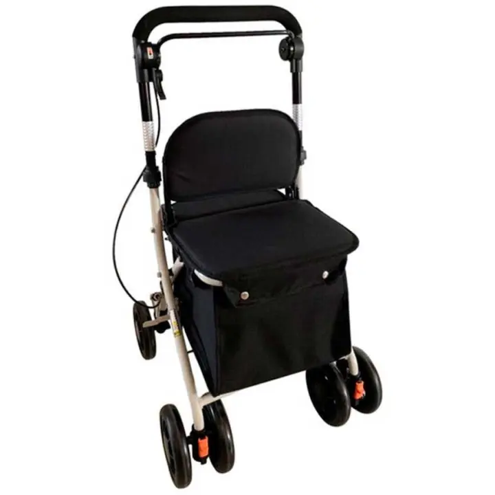 Prim Andador Carro-Compra Con Asiento Negro - 1