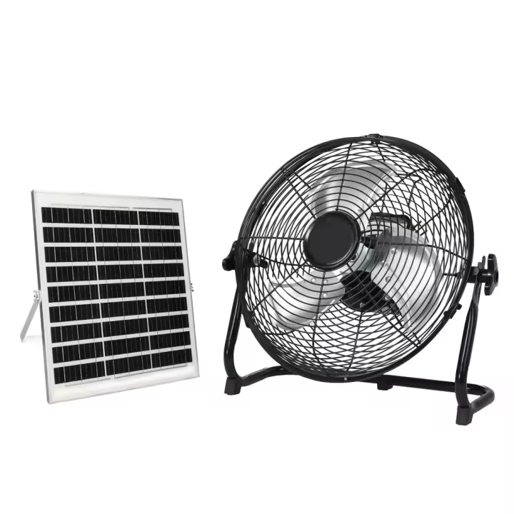 Ventilador de batería recargable Ø35cm 14-20V y panel solar portátil GSC Evolution - 1