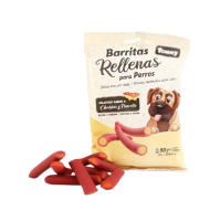 Yommy Pack De 50g-500g Barritas Rellenas Para Perros 50g/Paquete, Golosinas Sticks Para Perro, Delicioso Sabor A Rolls De Pollo, Cheddas Y Panceta, Carne Asada, Snacks De Piel Para Perros - details 6