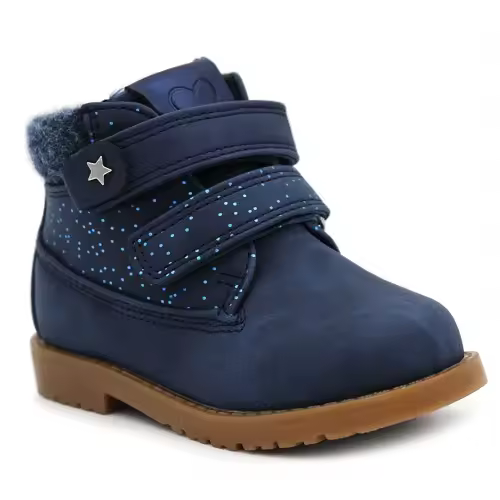 Botas niña doble velcro BUBBLE KIDS C797 en rosa,, beige o marino. - 1