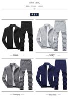 Conjunto Deportivo Casual Para Hombres Mayores MINISO Otoño Invierno Camiseta Y Cardigan Dos Piezas Moda Joven - details 7