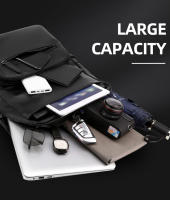 Mochila De Negocios Grande Capacidad Con Portátil Para Hombres Impermeable Multifuncional Computadora Viaje Diario Estudiantes - details 3