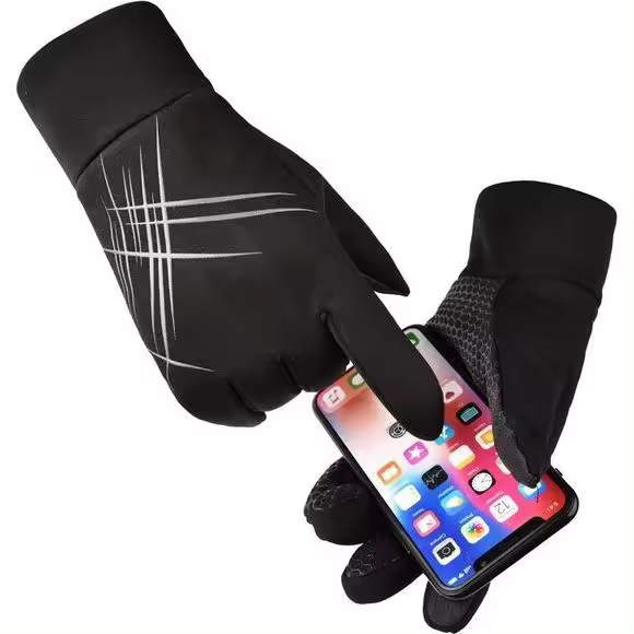 Guantes-Ajustados para disquitivos con Pantalla tacvil-Repelentes al agua - Hombre or Mujer - Invierno - Guantes de Esquí - 1