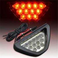 Lámpara De Freno Tricolor Estilo F1 Deportiva Con 12 LEDs Luz De Nebulosa Trasera Tercer Freno DRL Universal Para JDM BBA - details 0