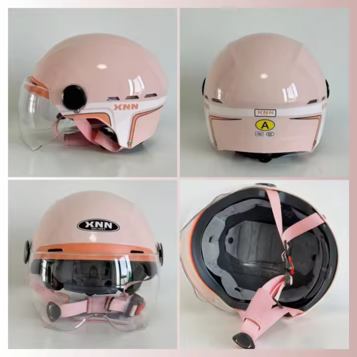 Casco De Motocicleta Eléctrico Nuevo 3C Baile Con Cabeza Grande Y Ampia Circunferencia Media Invierno Verano Primavera Otoño Ligero Para Adultos - 1