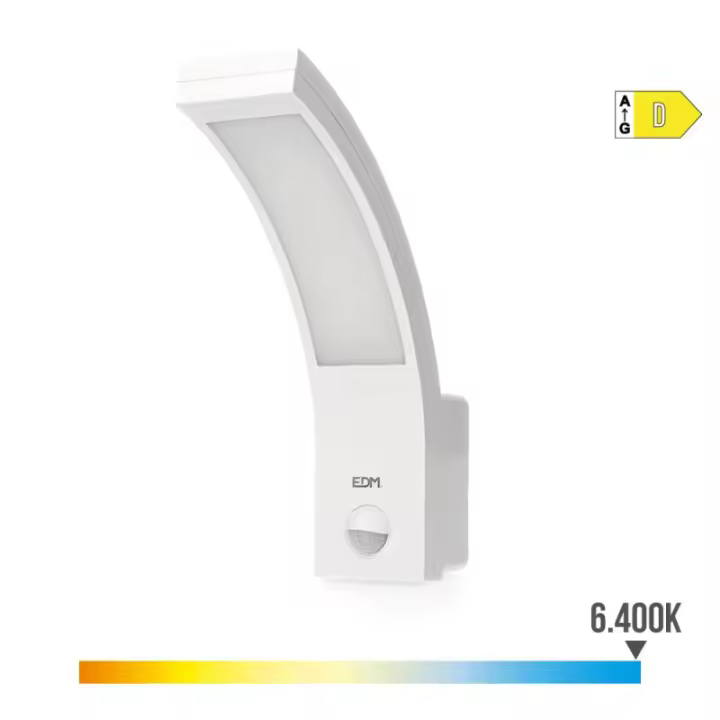 EDM Aplique Exterior LED 10W 1654lm IP54 con sensor de Movimiento - 32536  Iluminación Interior Apliques Led - 1