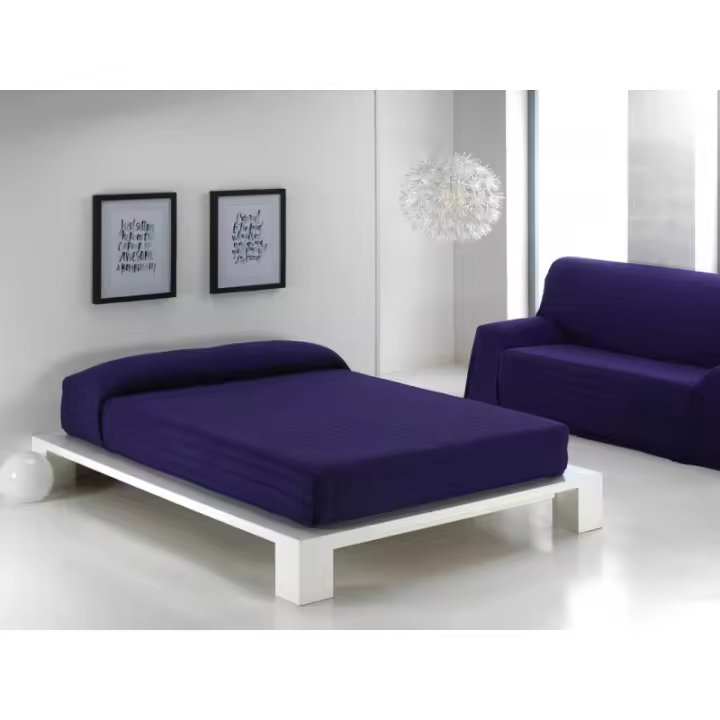 Energy Colors Textil-Hogar Colcha Multiusos Liso Diamante Sofá Cama Algodón Poliéster - 1
