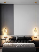 Modern LED Colgante De Cristal Redondo Para Sala De Estar Y Dormitorio Con Cuerda De Chandelier Hasta 200cm Decoración De Hogar Incluye Bombilla - details 3