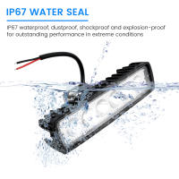 Barra De Luz LED Para Coche 12V 18W 6000K Brillante Luz De Trabajo LED IP67 Nieve Y Luz De Pista Blanca Faros off Road Luz Para Conducción - details 3