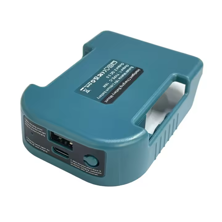 Adaptador De Cargador Rápido Con USB Y Tipo-C Soporte De Batería Makita 18V Compatible Con BL1840 BL1850 BL1860 Accesorio Para Herramientas Eléctricas - 1