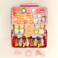 Caja De Almacenamiento Para Accesorios De Pelo Con Manija Organizador Multicapa Para Niñas Bolso De Joyería Multipropósito - details 9