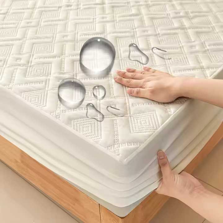 Sábana Impermeable Cama Revestimiento De Edredón Para Invierno Sábana Elástica Individual Para Ropa De Cama Tamaño Full Queen King 160/140*200cm - 1