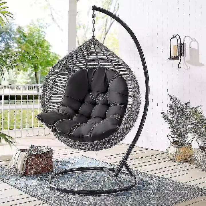 Garden Indoor Hanging Egg Swing Hammock Chair Seat Thick Pad Cushion Pillow Pads (including Seat Cushion Only) - 1